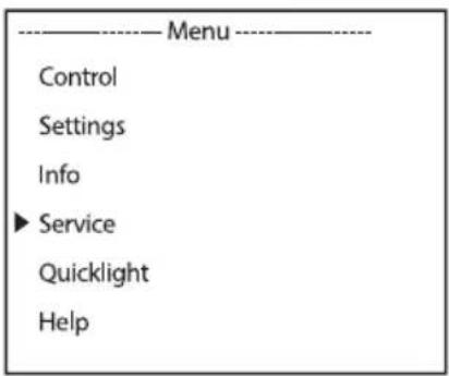 Cameo OPUS X4 PROFILE - MENU SERVICE (Service) - 1