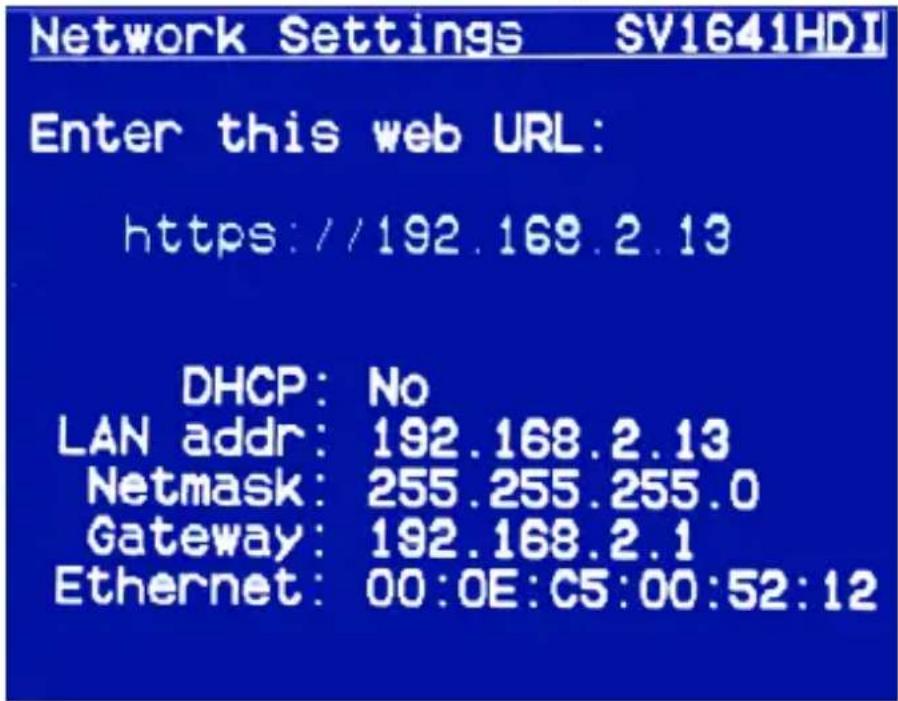 StarTech.com SV441HDIE - Configuration Web avec l'Affichage à l'Écran - 1