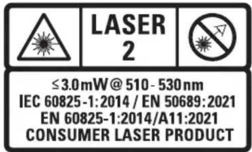 DEWALT DCLE34035 - Labels on the tool (Fig. L) - 1