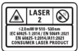 DEWALT DCLE14201 - Etiketter på verktøyet - 1