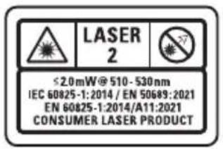 DEWALT DCLE14201 - Labels op het gereedschap - 1