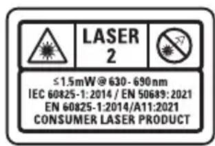 DEWALT DCLE14201 - Labels on the tool - 2