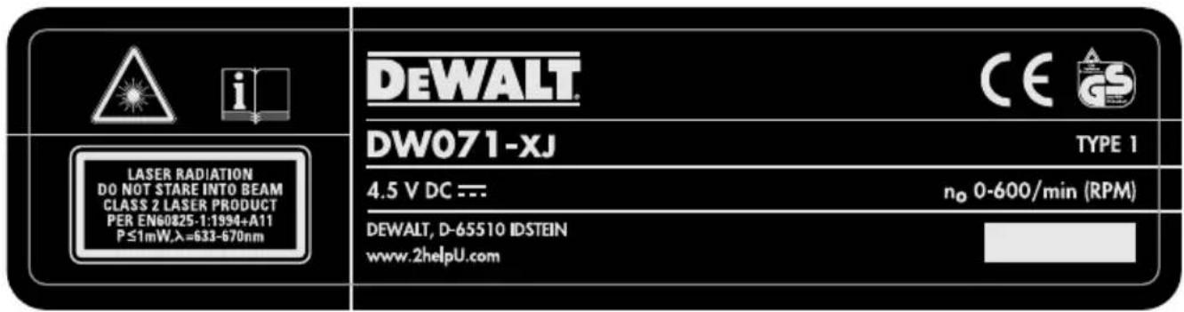 DEWALT DW071 - Generelt - 3