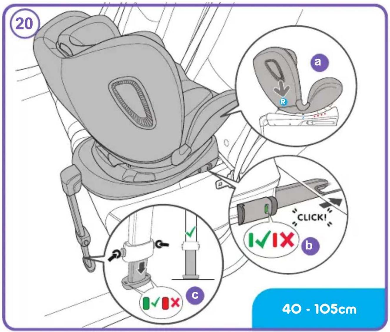 COSATTO All in All 360 Rotate i-Size - Lista di controllo: - 29