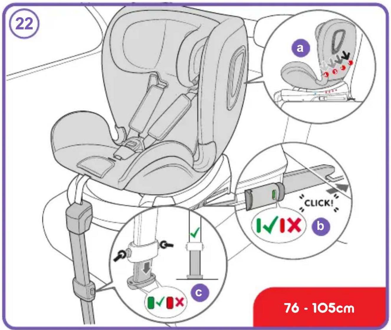 COSATTO All in All 360 Rotate i-Size - Lista di controllo: - 31