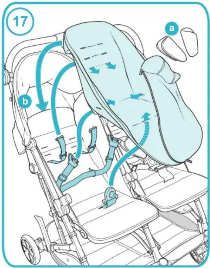 COSATTO Woosh Double - Pushchair 41- Closing: - 2