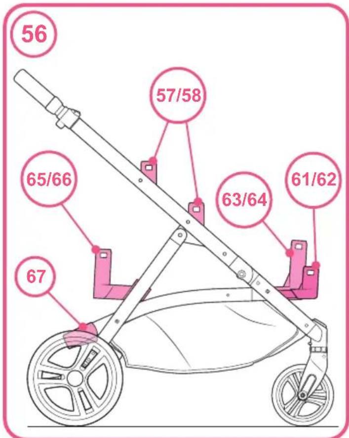 COSATTO Wow XL - Repose mollets 44- Relever: - 30