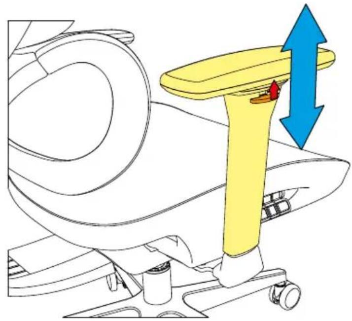 Sharkoon OfficePal C40M - Ajuster les accoudoirs - 1