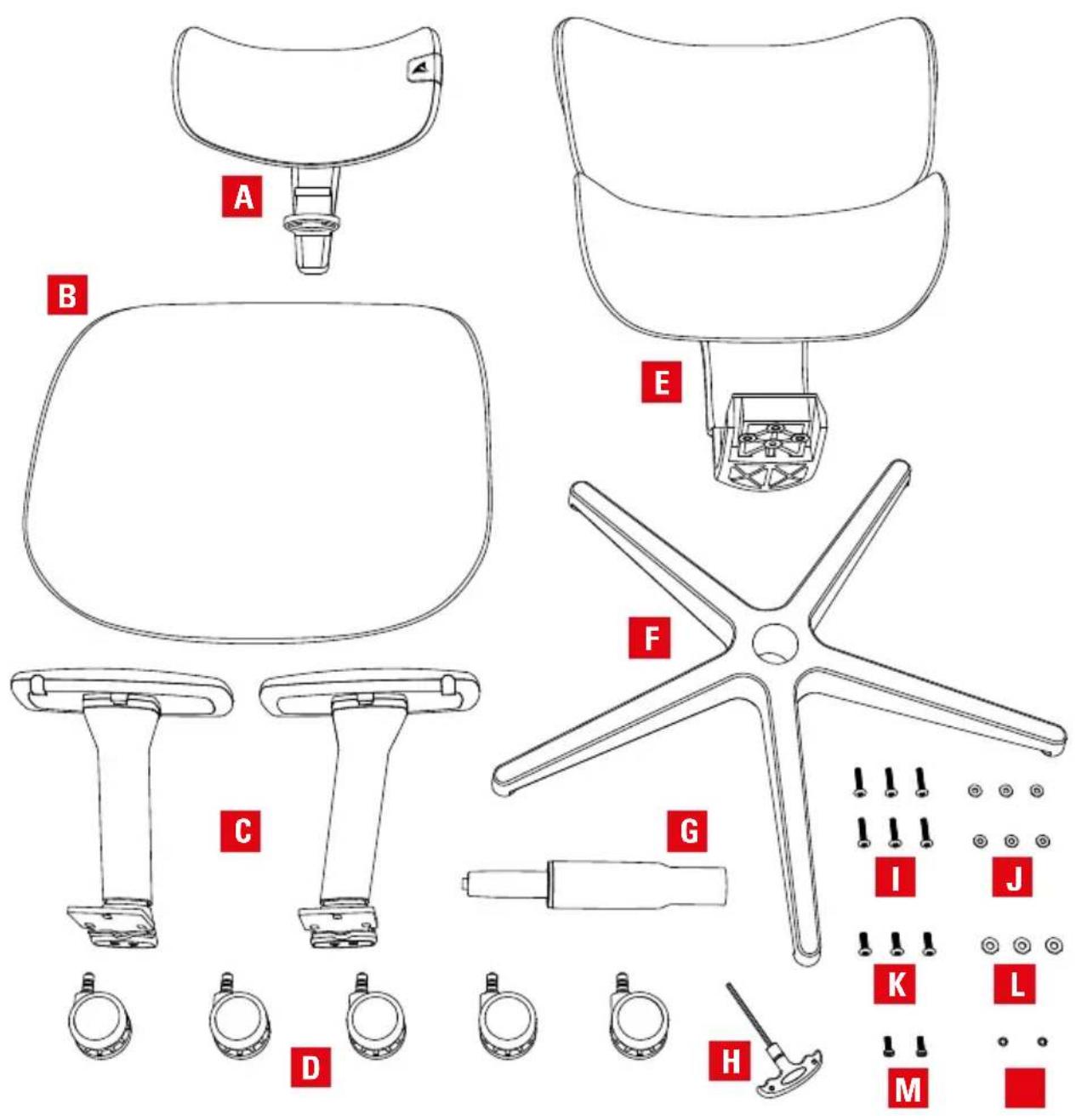 Sharkoon OfficePal C40M - Contenu de l'emballage - 1
