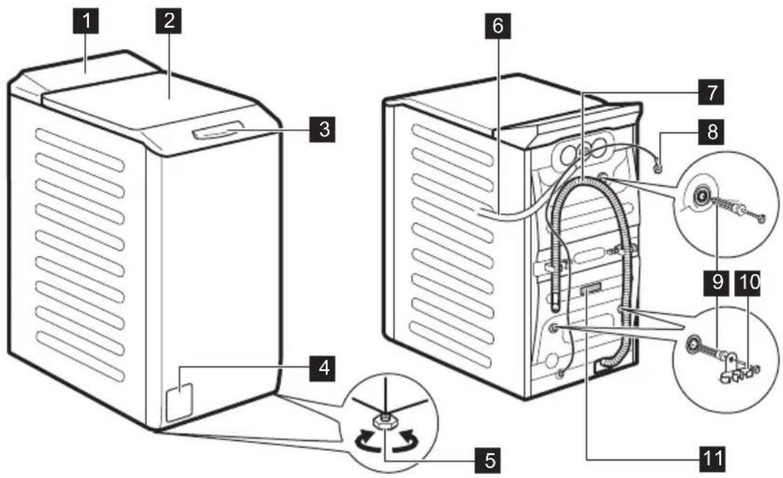 ELECTROLUX EW6T4622DA - Vue d'ensemble de l'appareil - 1
