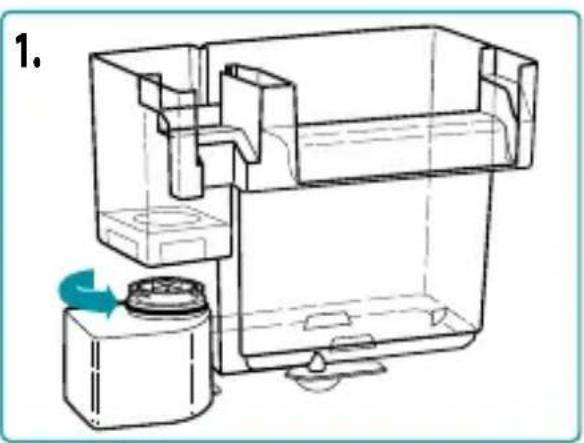 Fluval AquaClear AC50 - ENTRETIEN DU FILTRE À MOTEUR - 1