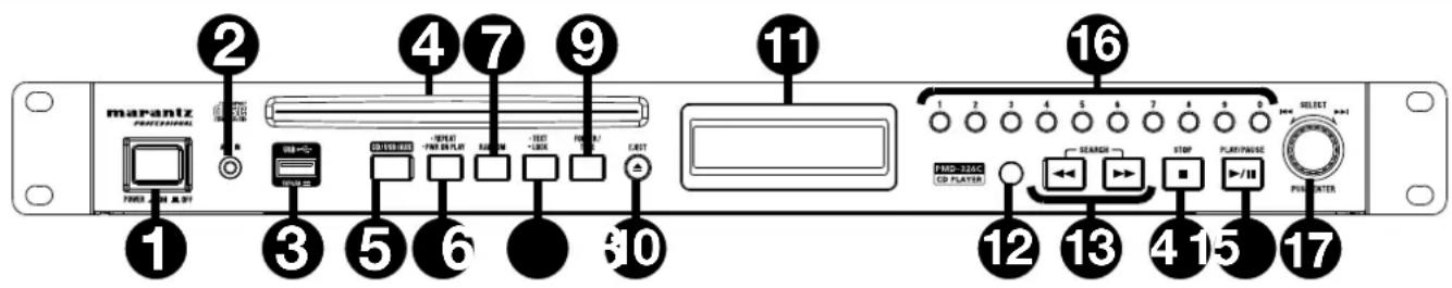 MARANTZ PMD-326C - Front Panel - 1
