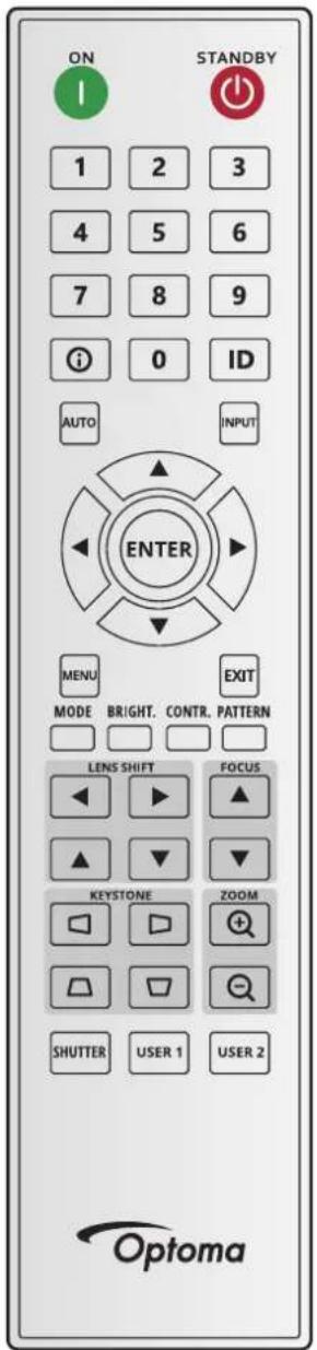 OPTOMA ZK810TST - Codes télécommande - 1