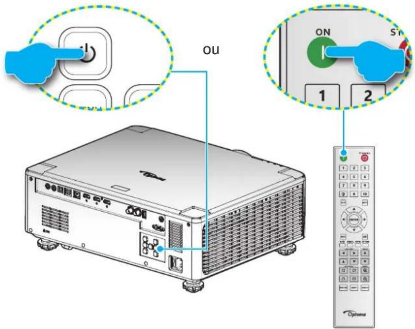 OPTOMA ZK810TST - Mise sous tension - 2