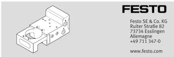 Festo VABA-C13-100-1-F90-G12-G14 - Plaque d'adaptation - 1