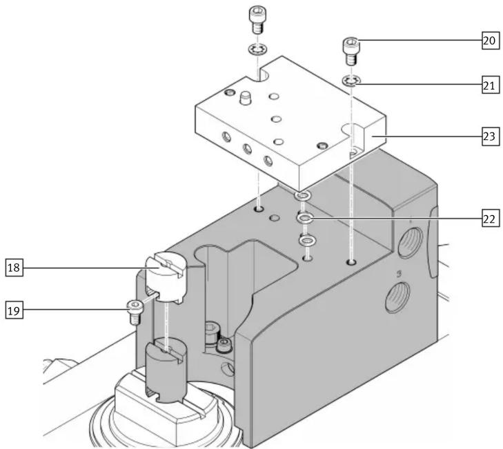 Festo VABA-C13-100-2-F90-G12 - Montage du kit d'adaptation DADG-AK-F9-2 - 1