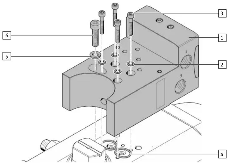 Festo VABA-C13-100-2-F90-G12 - Montage de la plaque d'adaptation - 1