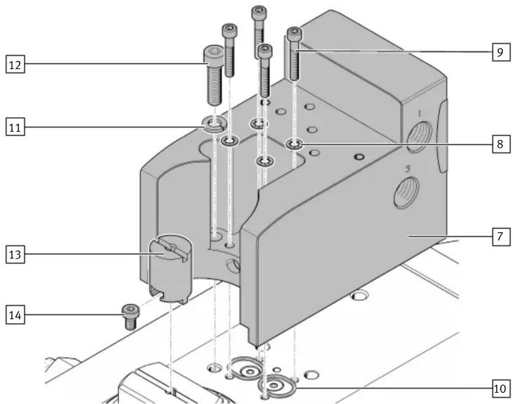 Festo VABA-C13-100-2-F90-G12 - Montage de la plaque d'adaptation - 2