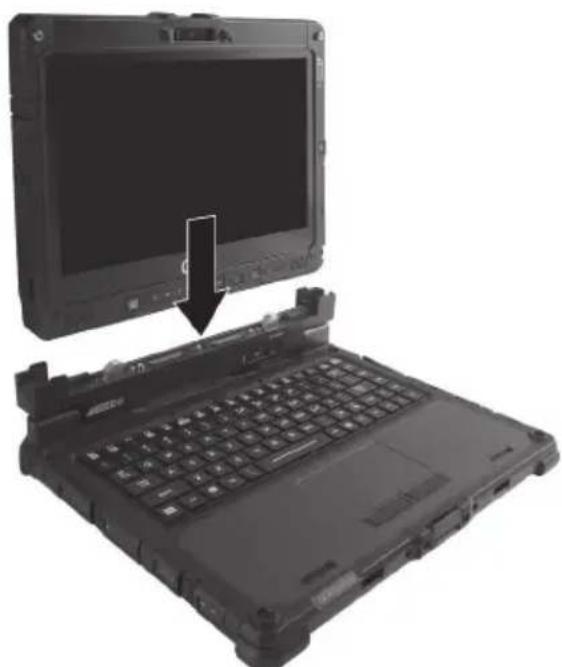 Getac K120G3 - Fixer la station d'accueil clavier - 2