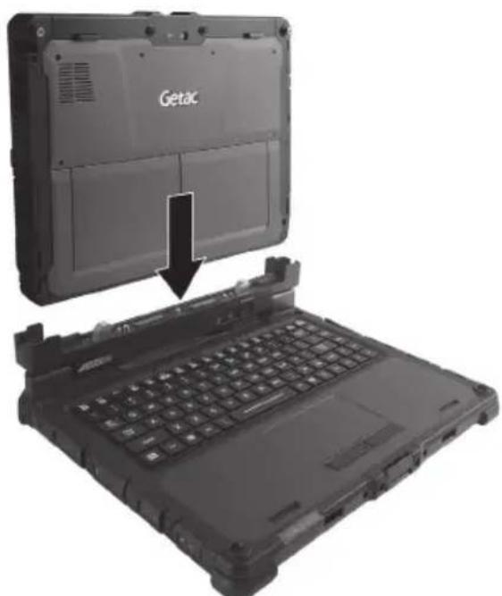 Getac K120G3 - Fixer la station d'accueil clavier - 3