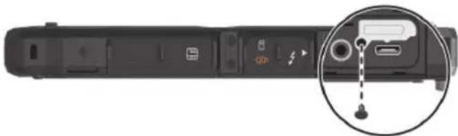 Getac K120G3 - Installation de la carte micro-SIM (optionnel) - 2