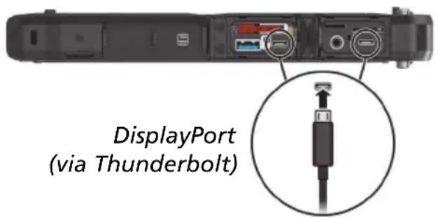 DisplayPort (via Thunderbolt)