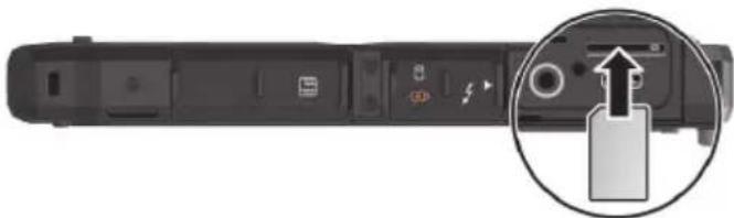 Getac K120G3 - Installation de la carte micro-SIM (optionnel) - 3
