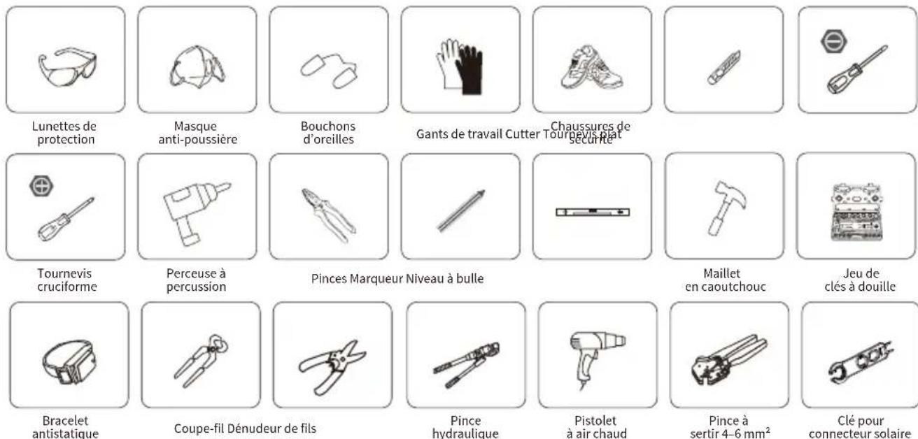 Deye SUN-3K-SG04LP1-EU-SM1 - Outils d'installation - 1