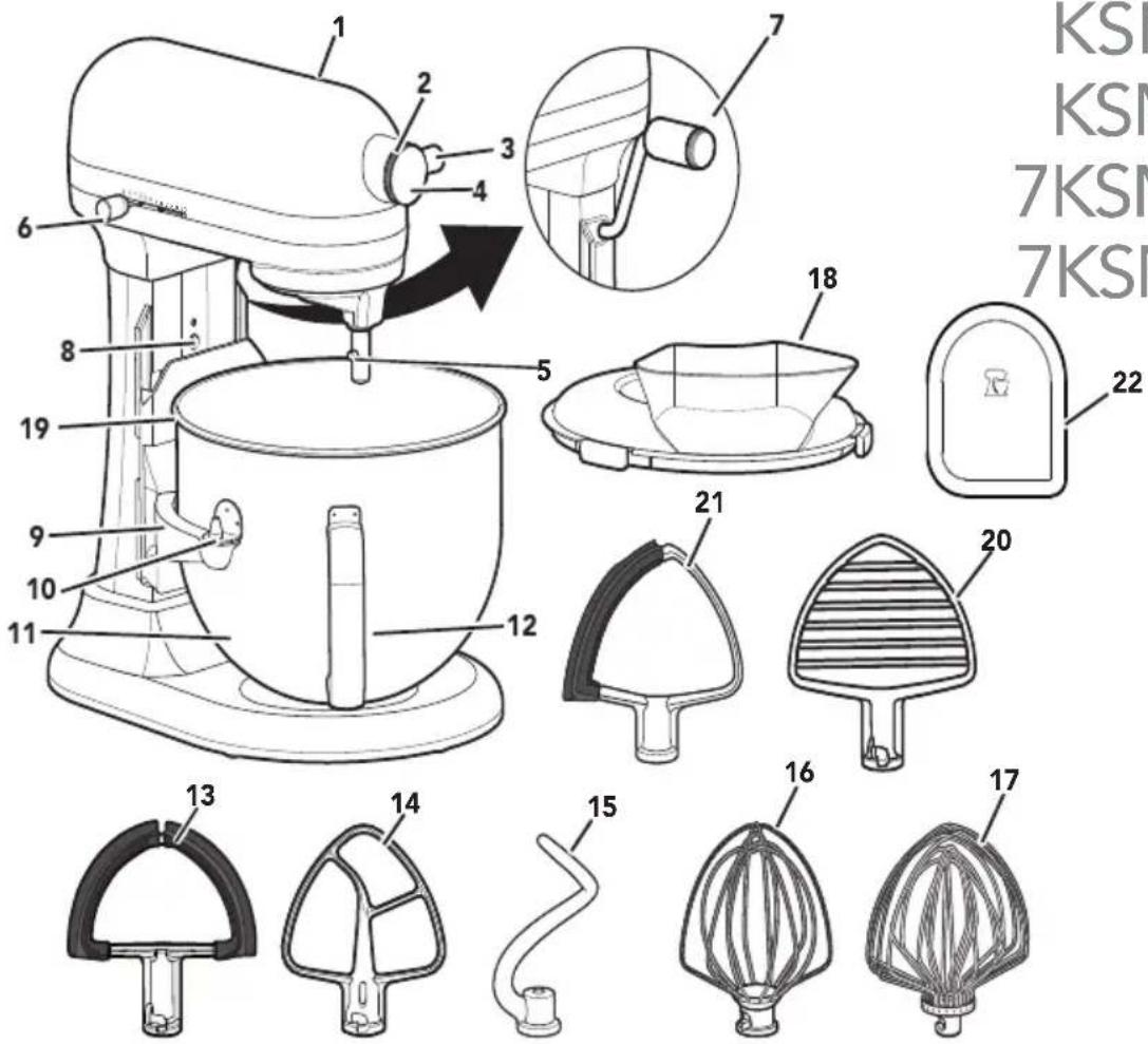 KITCHENAID KSM55 - Stand Mixer - Bowl Lift - 1