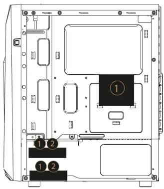 Mars Gaming MC-X7 - 2.5" SSD & 3.5" HDD - 1