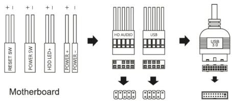 Mars Gaming MC-X7 - I/O PANEL CABLE CONNECTION - 1