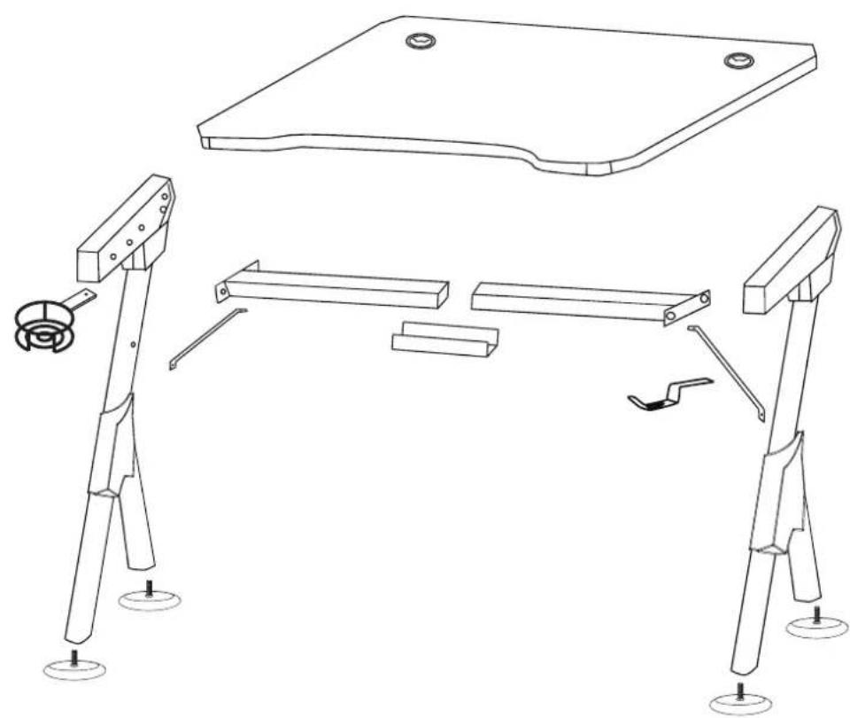 Mars Gaming MGD - GAMING DESK - 10