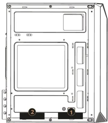 Mars Gaming MC-S1 - 2.5" SSD & 3.5" HDD - 1