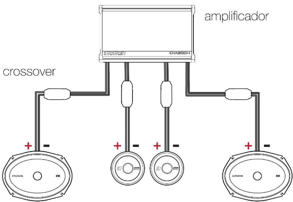 KICKER 51KSS269 - Cableado del crossover - 1