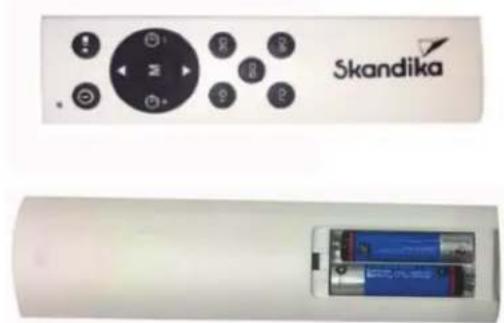 Skandika Virke - Insert batteries (remote control) - 1