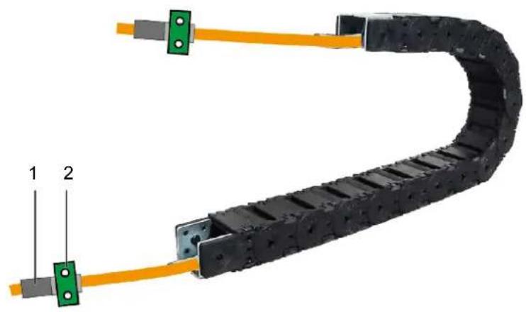 Cleco 1BD12T2O-A - Utilisation de chaine porte-cables - 1