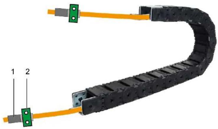 Cleco 1BD12T2S-A - Utilisation de chaîne porte-câbles - 1