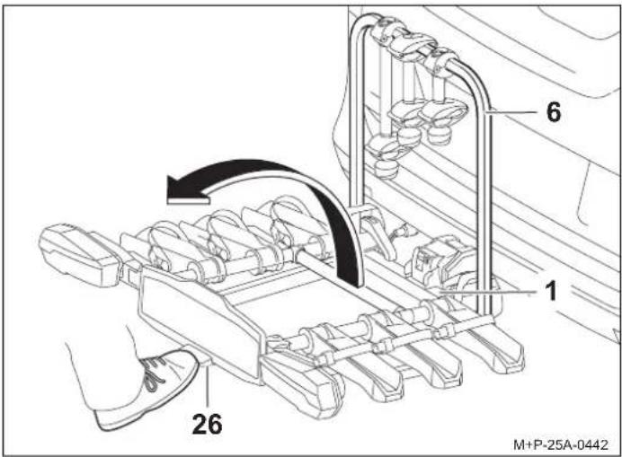 Uebler H31 S - Tilting the cycle rack - 1