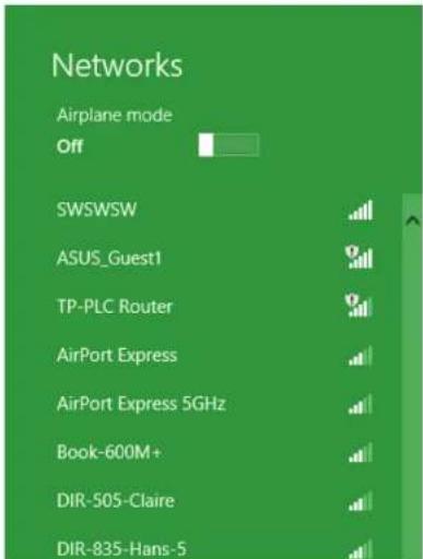 Networks Airplane mode Off SWSWSW ASUS_Guest1 TP-PLC Router AirPort Express AirPort Express 5GHz Book-600M+ DIR-505-Claire DIR-835-Hans-5