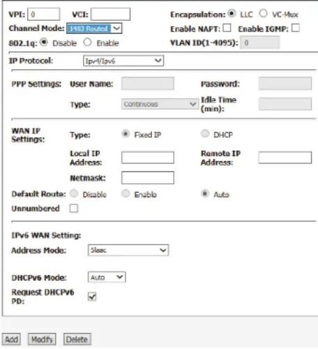 D-LINK DSL-2745 - WAN CONFIGURATION - 8