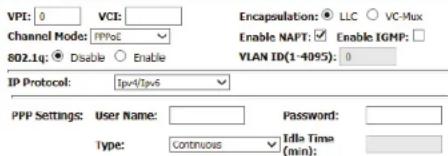 D-LINK DSL-2745 - WAN CONFIGURATION - 1