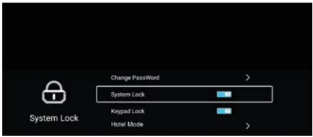 RCA RS32F3 - System lock (Verrouillage du système) - 1