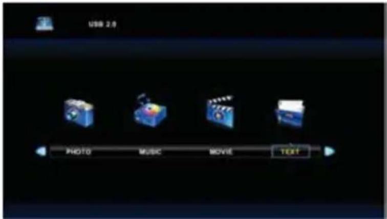 USB 2.0 PHOTO MUSIC MOVE TEXT