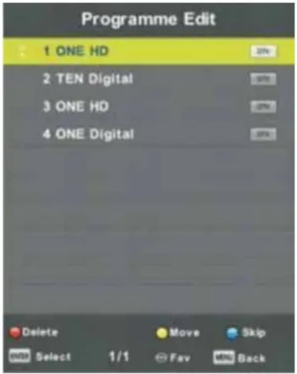 RCA RB32H1-UEU - Edition du programme - 1