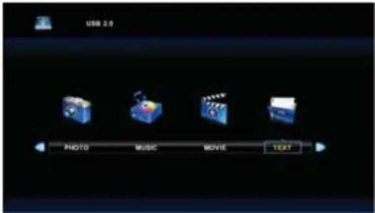 USB 2.0 PHOTO MUSIC MOVE TEXT