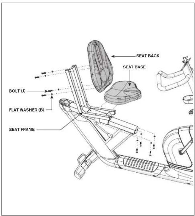 Horizon Comfort 4.0 - RECUMBENT BIKE AUFBAUSCHRITT 5 - 1