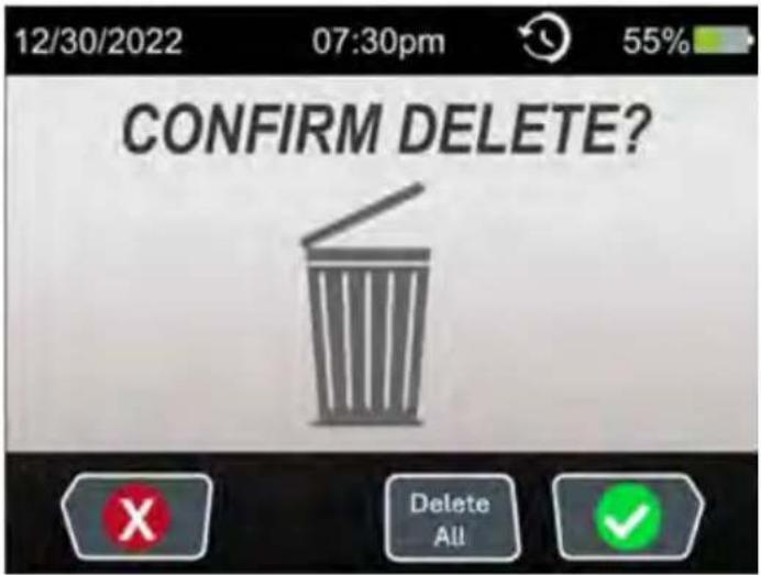 Klein Tools VDV501-770 - TO DELETE ALL RESULTS - 1