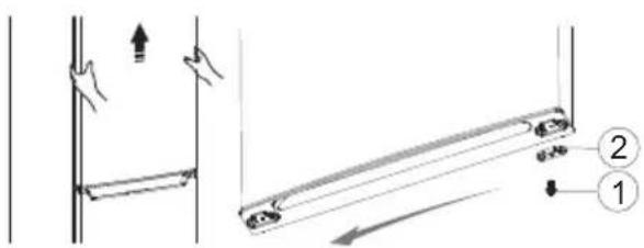 Exquisit KGC232-60-010CB - Reversing the door - 2