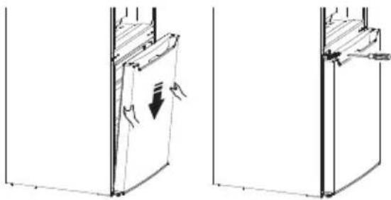 Exquisit KGC232-60-010CB - Het omkeren de deur - 9