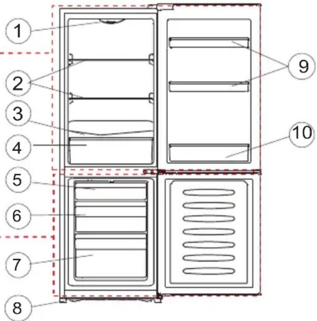 Exquisit KGC232-60-010CB - Kühlschrank - 1
